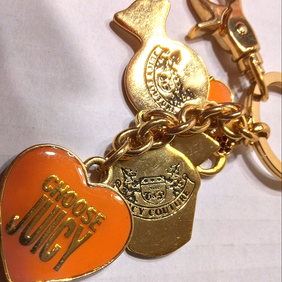 MUST SEE! Vintage Y2K JUICY COUTURE "Cupcake Couture" Pave Crystal Charms Fob - Picture 12 of 16